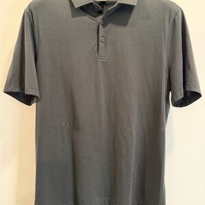 lululemon athletica Black metal vent tech Polo Shirt